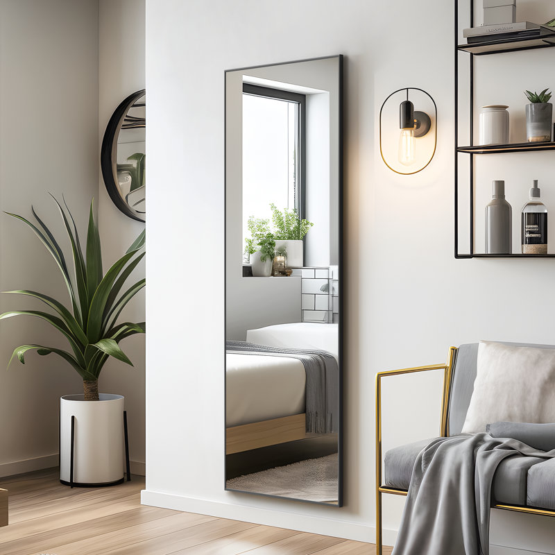 Mercury Row® Sneller Glam Bathroom / Vanity Mirror Leaning Mirror Full